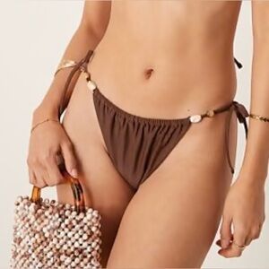 Abercrombie & Fitch Dark Brown Bikini Bottoms